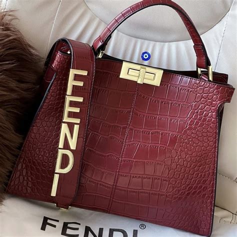 fendi peekaboo croco